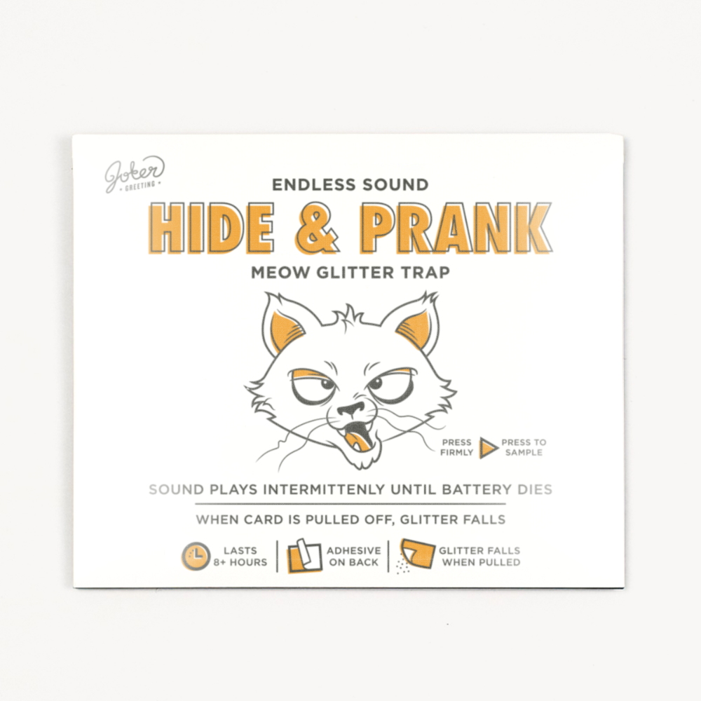 Hide & Prank Meowy Glitter Bomb Trap